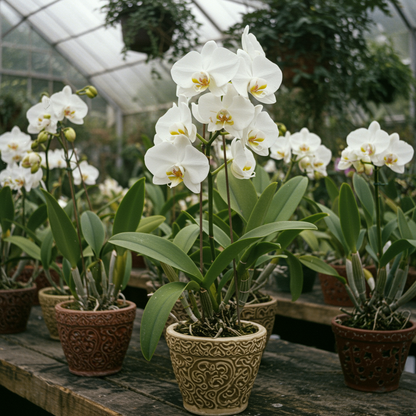White Cattleya Orchid Seeds - White Orchid Flower Seeds for Garden