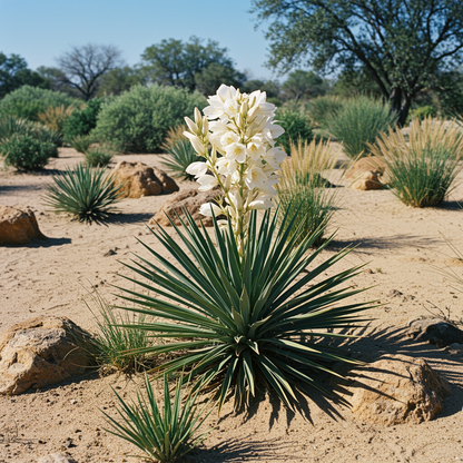 White Yucca Filamentosa Flower Seeds for Garden Planting