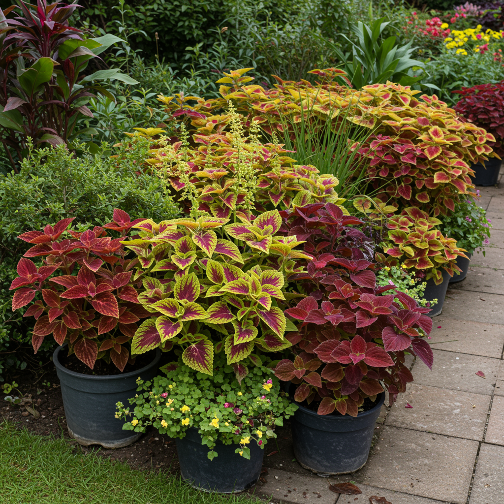 Coleus Kong Mosaic Giant Seeds for Garden Planting