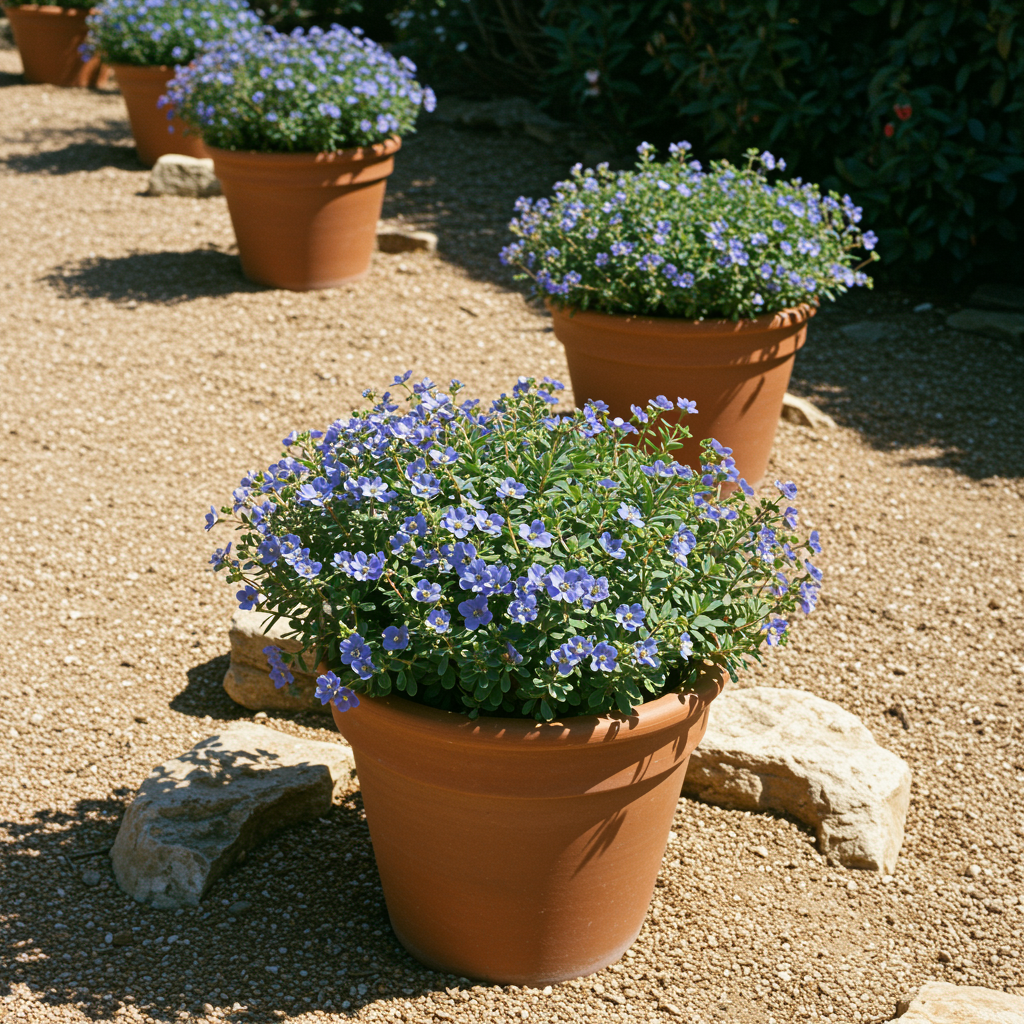 Blue Euphorbia Milii Seeds - Crown of Thorns Flower Seeds for Garden