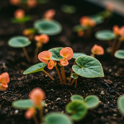 Apricot Begonia Flower Seeds for Garden Planting