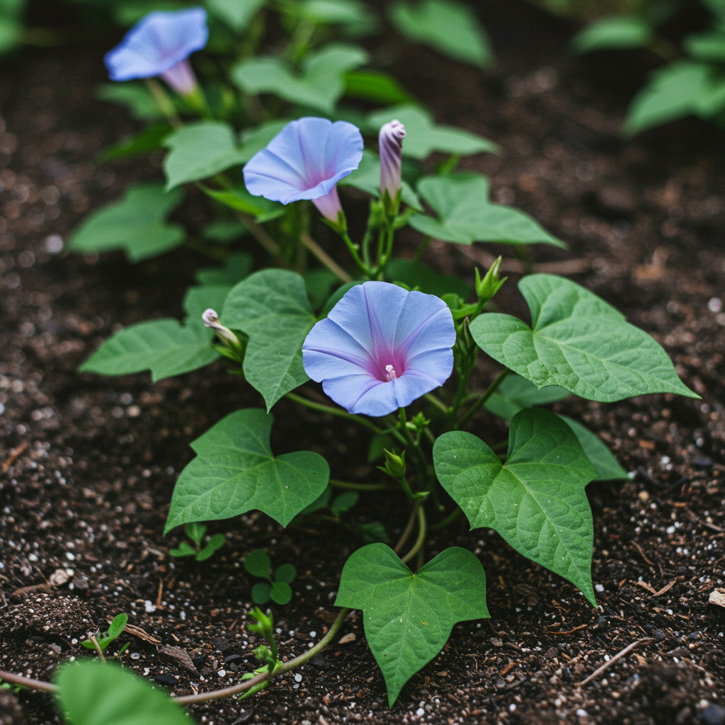 Ipomoea Heavenly Blue Flower Seeds for Garden Planting