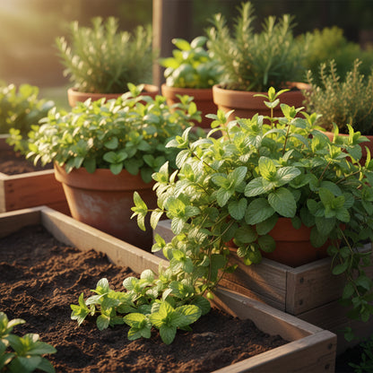 Apple Mint Seeds – Mentha suaveolens Aromatic Perennial Culinary Herb