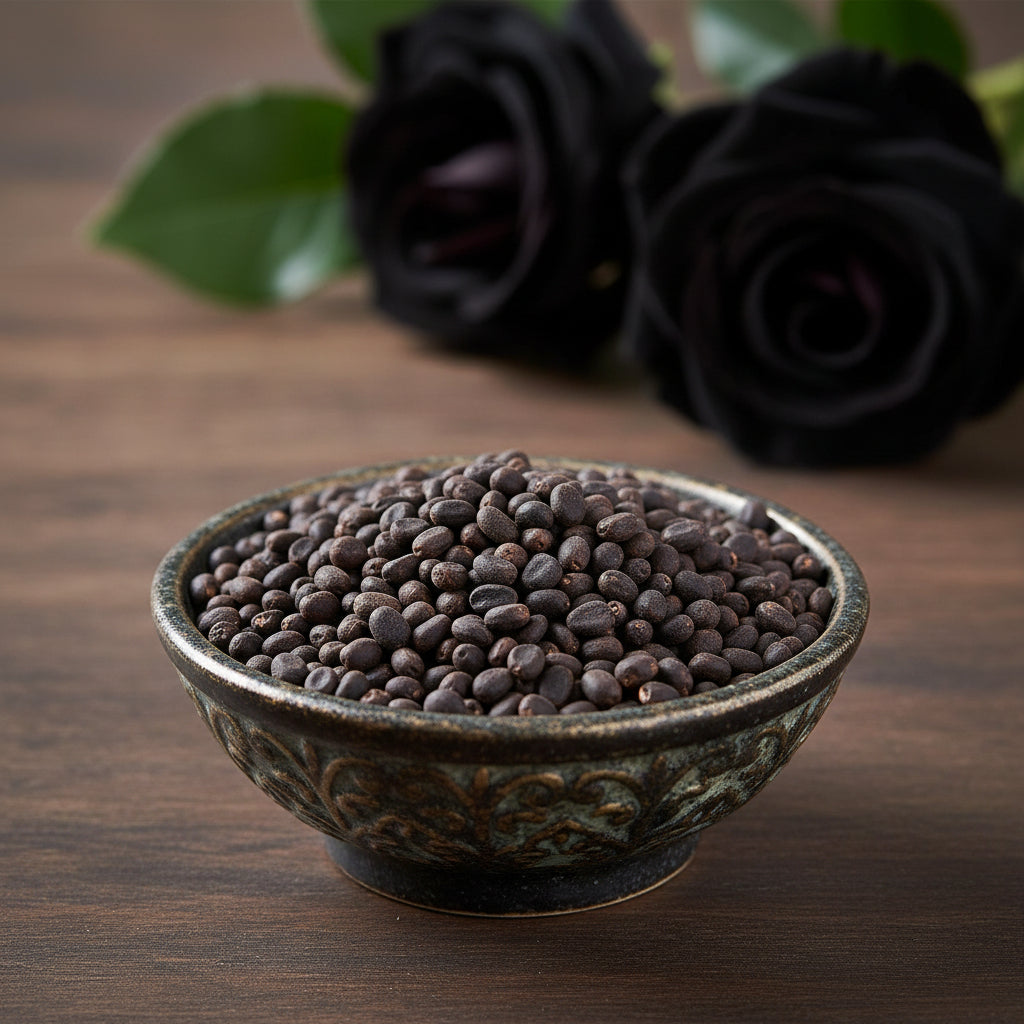 Premium Black Rose Flower Seeds – Elegant Dark Roses for Garden & Pots
