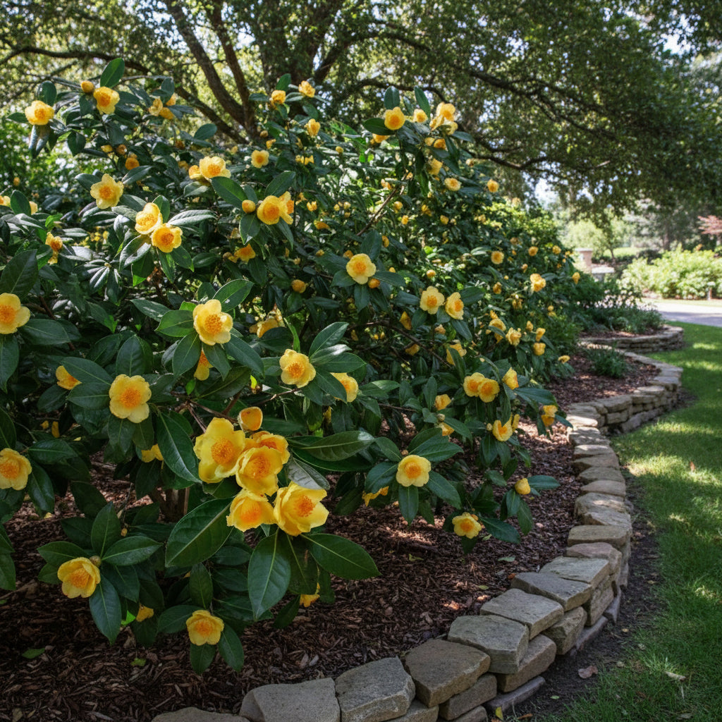 Golden Camellia Seeds for Planting – Yellow Camellia Flower Seeds (Camellia japonica)