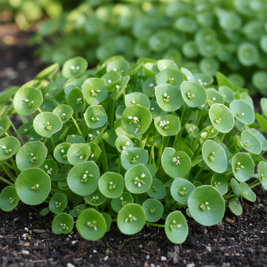 Miner’s Lettuce Seeds – Heirloom, Cold-Hardy, Fast-Growing Greens