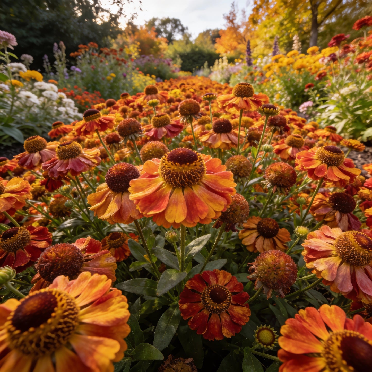 Autumn Lollipop Helenium Flower Seeds for Garden Planting