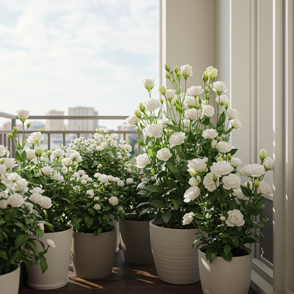 Rari White Eustoma Seeds for Garden Planting
