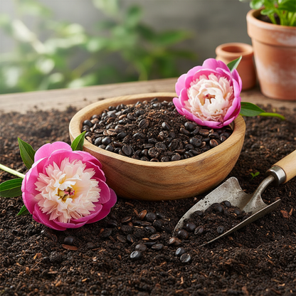 Pink and White Japanese Peony Flower Seeds - Peony Flower Seeds for Garden