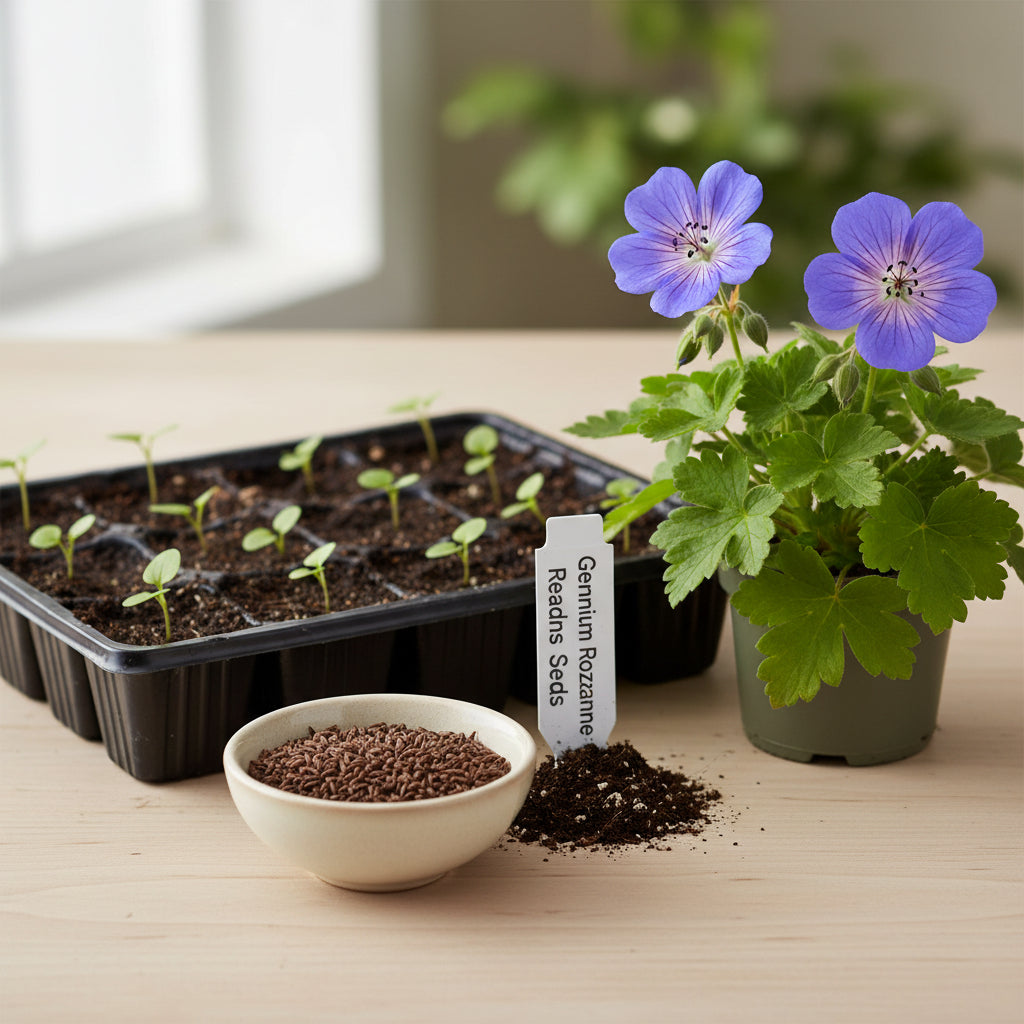 Geranium Rozanne Flower Seeds – Perennial Long-Blooming Ground Cover
