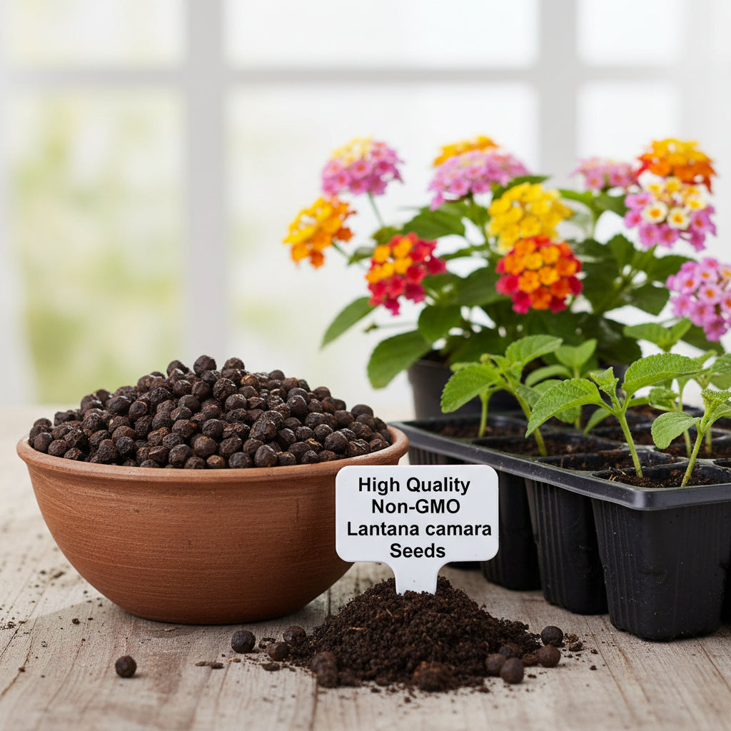 Mixed Lantana Camara Seeds for Planting – Colorful Hardy Perennial Flower Seeds
