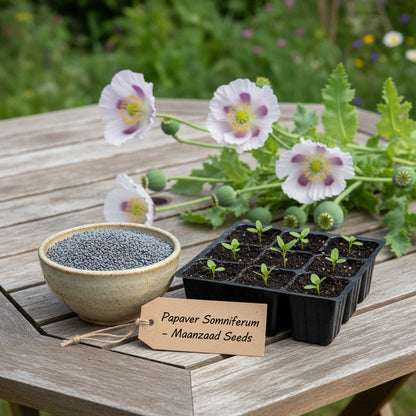 Papaver Somniferum Maanzaad Seeds for Planting – Dutch Poppy for Elegant Garden Blooms