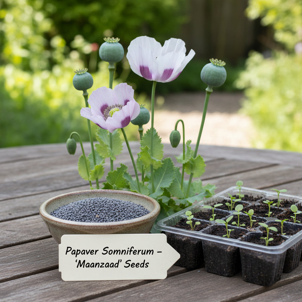 Papaver Somniferum Maanzaad Seeds for Planting – Dutch Poppy for Elegant Garden Blooms