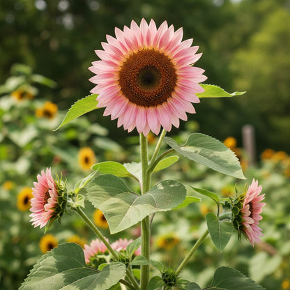 Pink Sunflower Seeds – Ornamental / Garden Sunflower (Helianthus annuus)