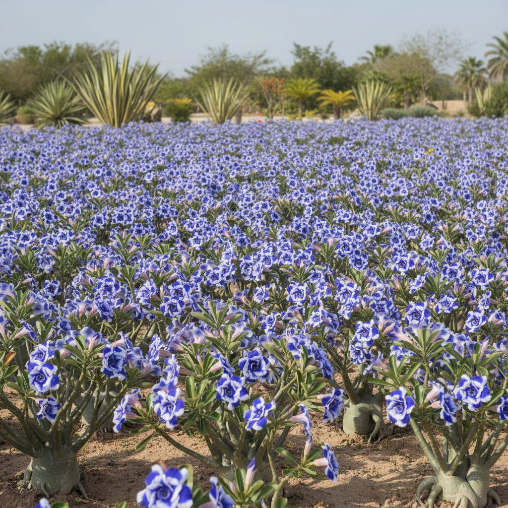 Blue White Desert Rose Seeds for Planting - Adenium