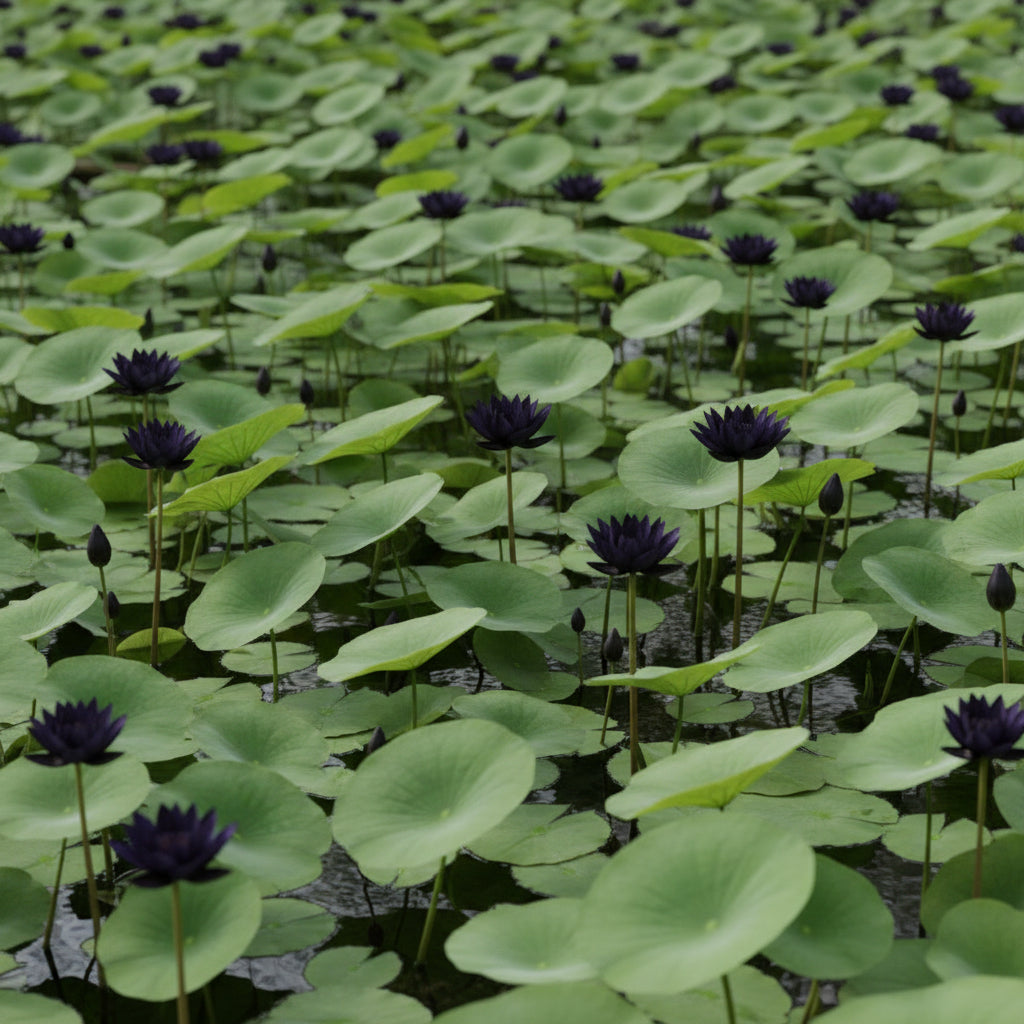 Premium Black Lotus Flower Seeds – Exotic Dark Lotus (Nelumbo nucifera)
