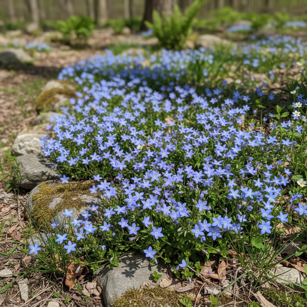 Bluets (Houstonia) Seeds – Tiny Wildflower Bouquet for Shade & Meadow Gardens