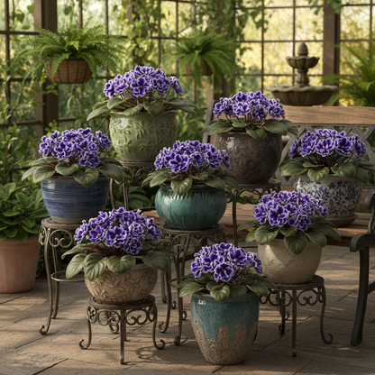 African Violet Exotic Purple Flower Seeds - African Violet Flower Seeds for Garden