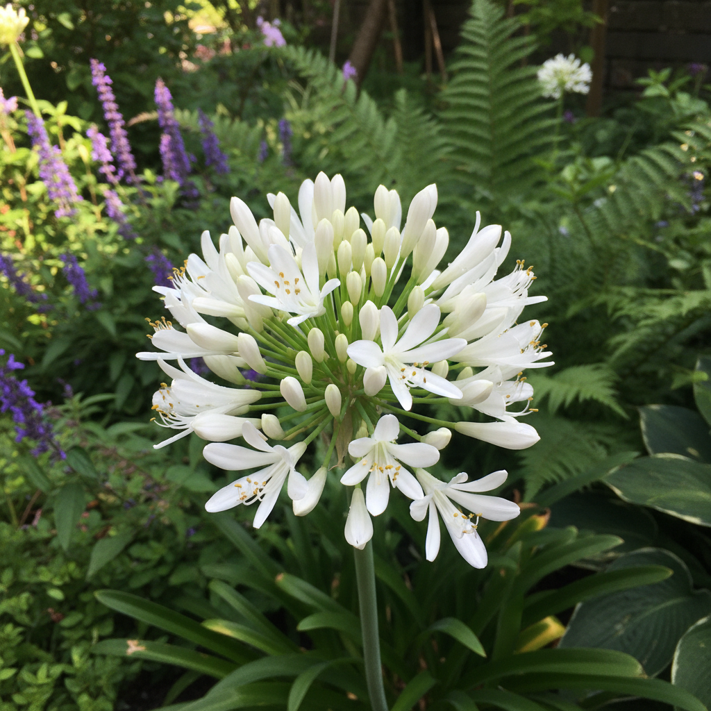 Agapanthus Praecox Alba Seeds – Pure White African Lily Flower Seeds