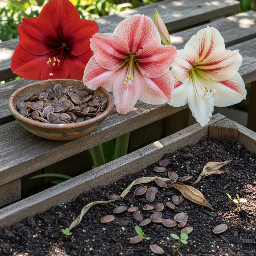 Premium Amaryllis Flower Seeds – 50 pcs High Germination