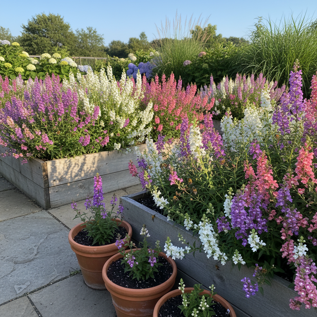 Perennial Angelonia Serena Summer Snapdragon Flower Seeds - Snapdragon Flower Seeds for Garden
