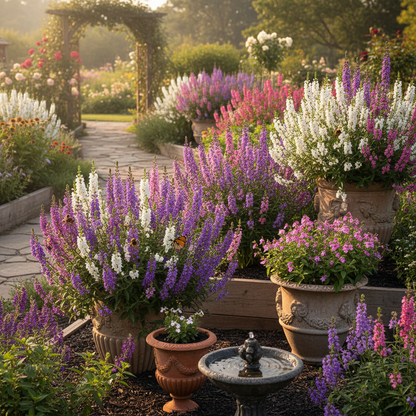 Perennial Angelonia Serena Summer Snapdragon Flower Seeds - Snapdragon Flower Seeds for Garden