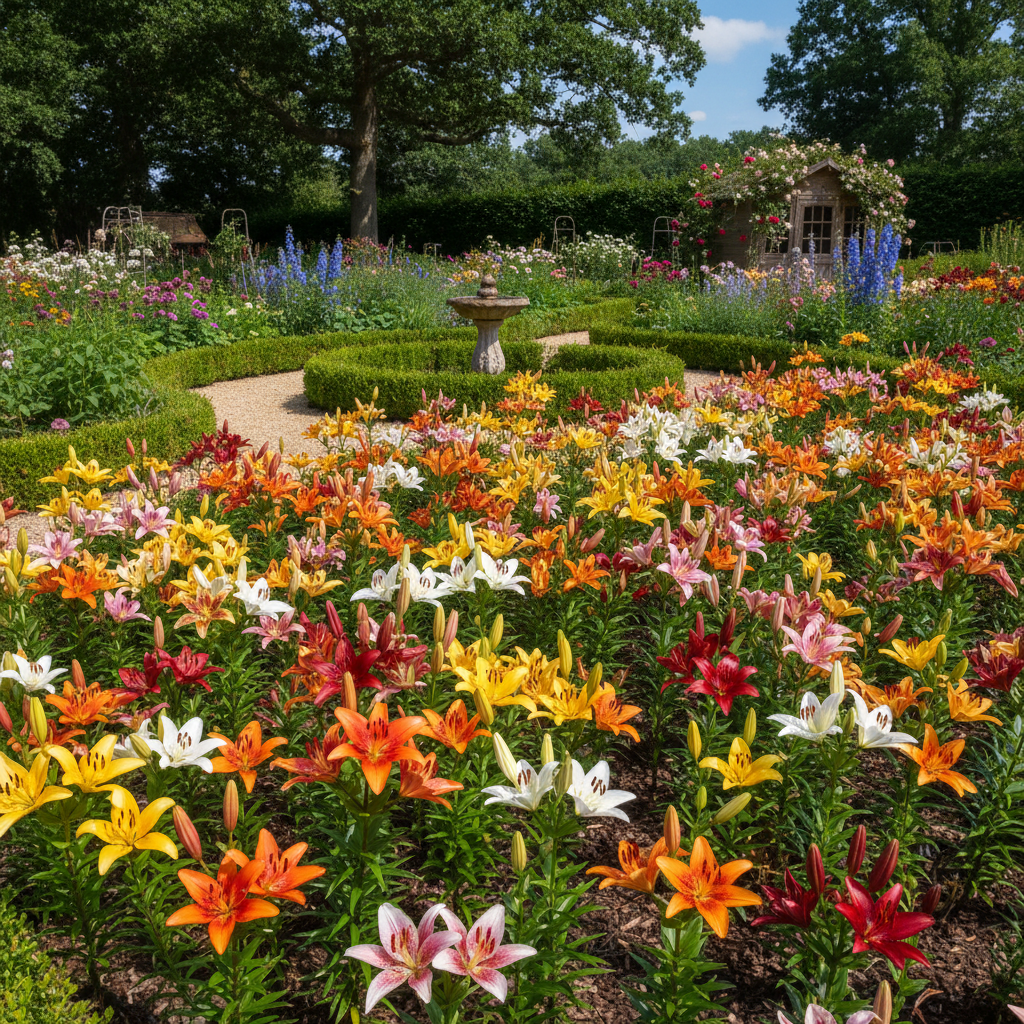 Asiatic Lily Mixed Flower Bulbs – Colorful Summer Blooming Lilies