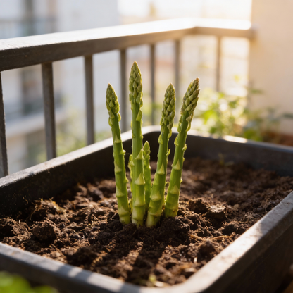Organic India Seeds - Green Asparagus Vegetable Seeds - Asparagus Seeds for Home Garden