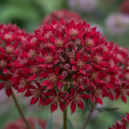 Astrantia Major Crimson Giant Flower Seeds - Astrantia Flower Seeds for Garden