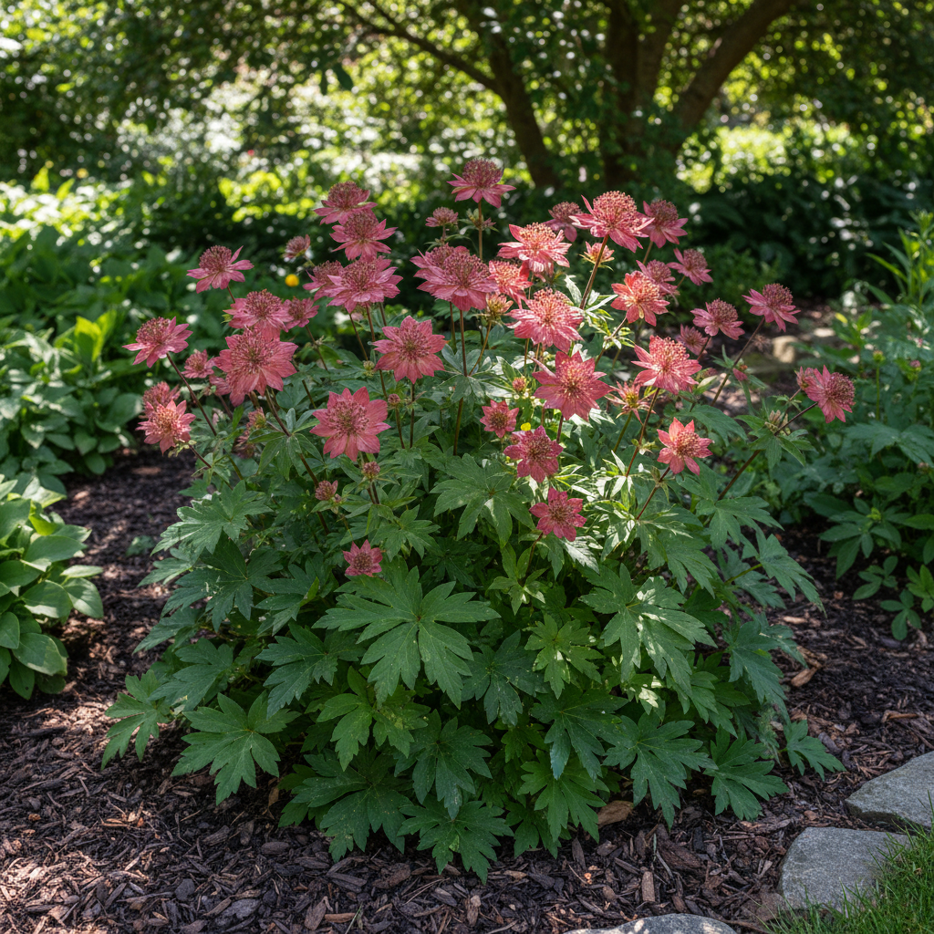 Astrantia Major Carmine Crown Seeds - Astrantia Flower Seeds for Garden