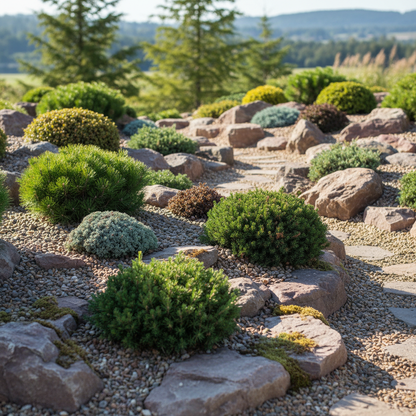 Low-Maintenance Dwarf Evergreen Shrub Seeds for Rock Gardens