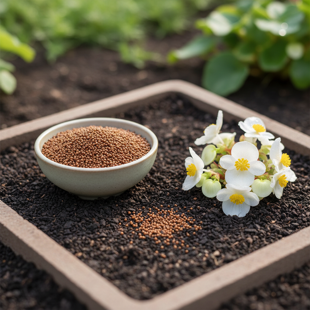 Begonia Grandis Alba Subsp Evansiana Seeds - Begonia Flower Seeds for Garden