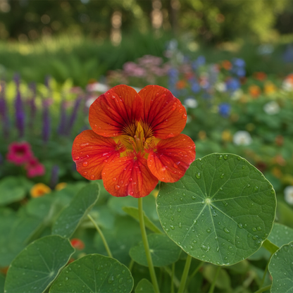 Nasturtium Blue Pepe Flower Seeds - Nasturtium Flower Seeds for Garden