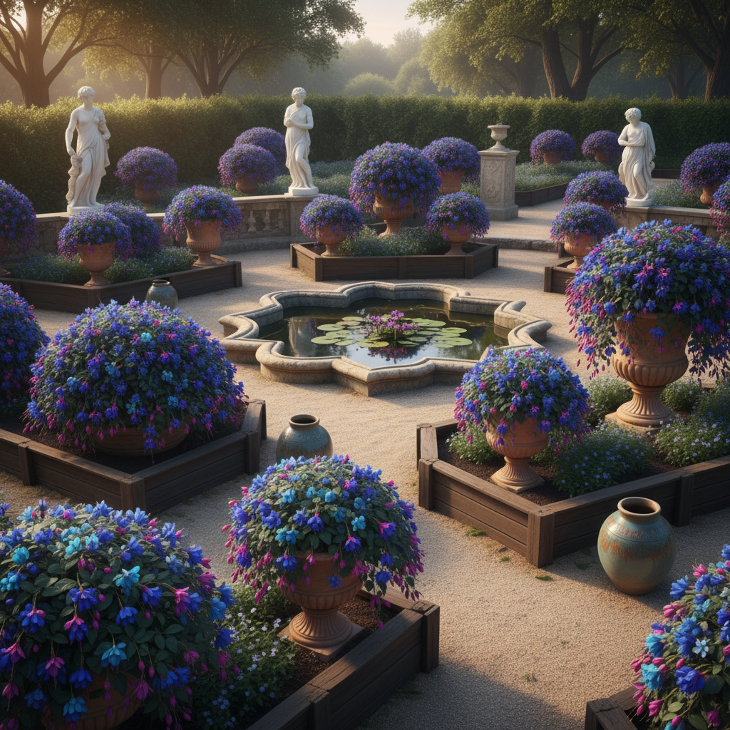 Blue Fuchsia Flower Seeds – Exotic Ornamental Garden Blooms