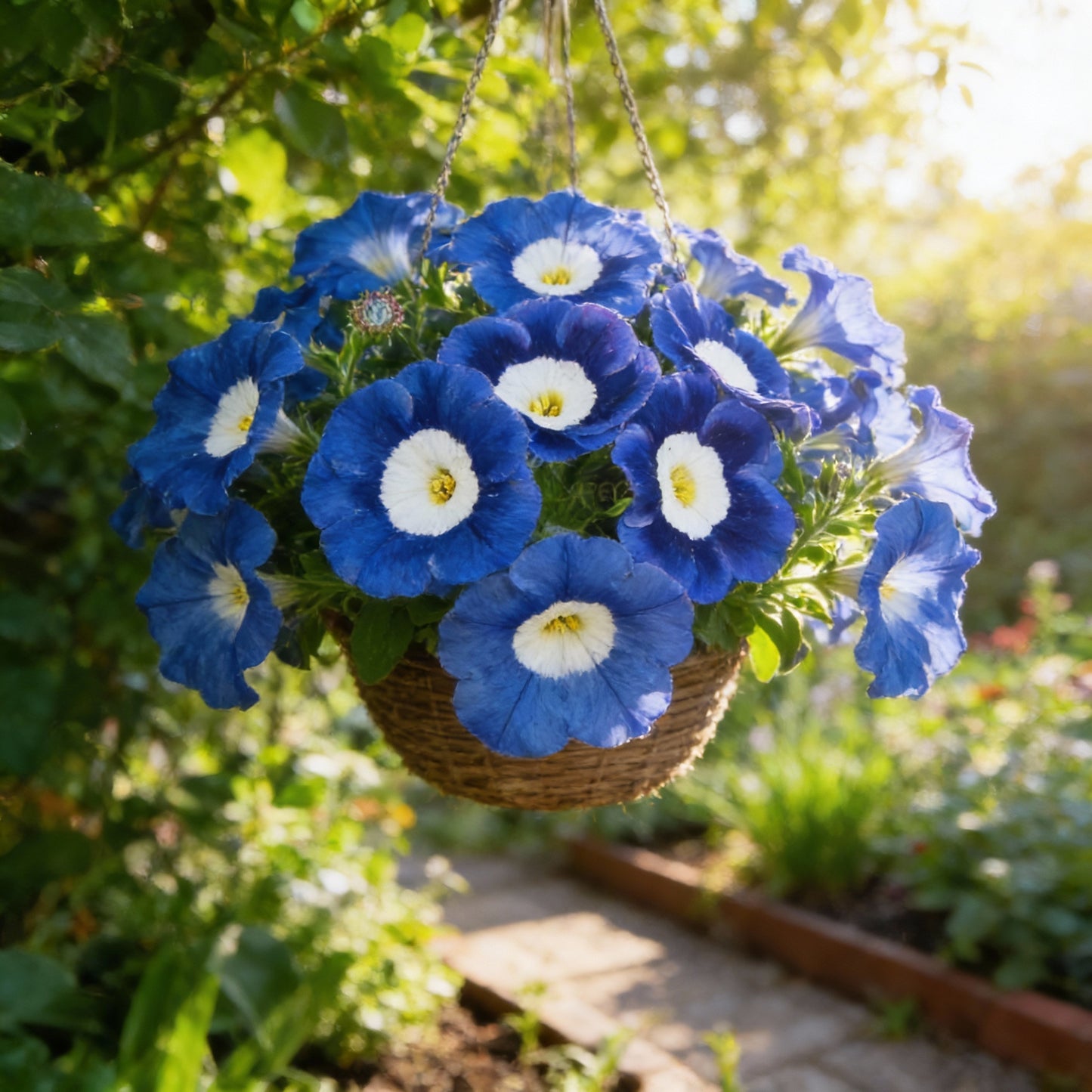 Blue Petunia Seeds for Planting – True Blue Flowering Variety