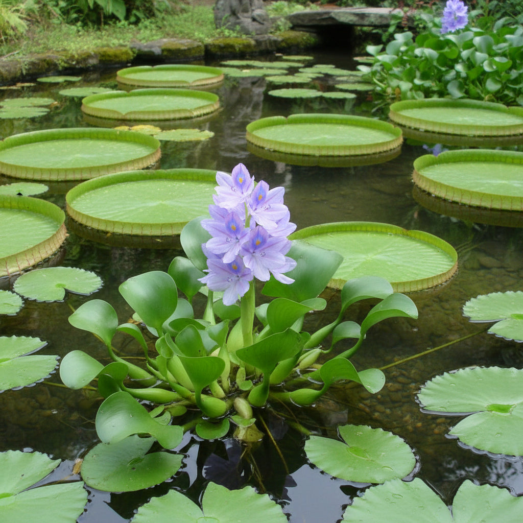 Shuihulu Blue Water Hyacinth Flower Seeds for Planting (Eichhornia crassipes)