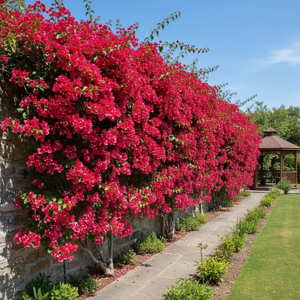 Red Bougainvillea Flower Seeds for Planting – Vibrant Climbing Ornamental Blooms