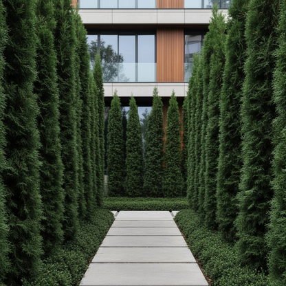 Slim Upright Evergreen Seeds for Planting – Columnar Shrub for Narrow Spaces