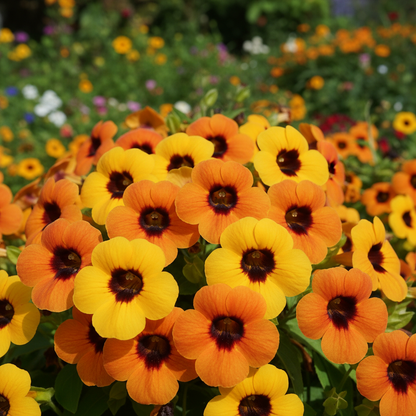 Thunbergia Alata Flower Seeds - Black-Eyed Susan Vine