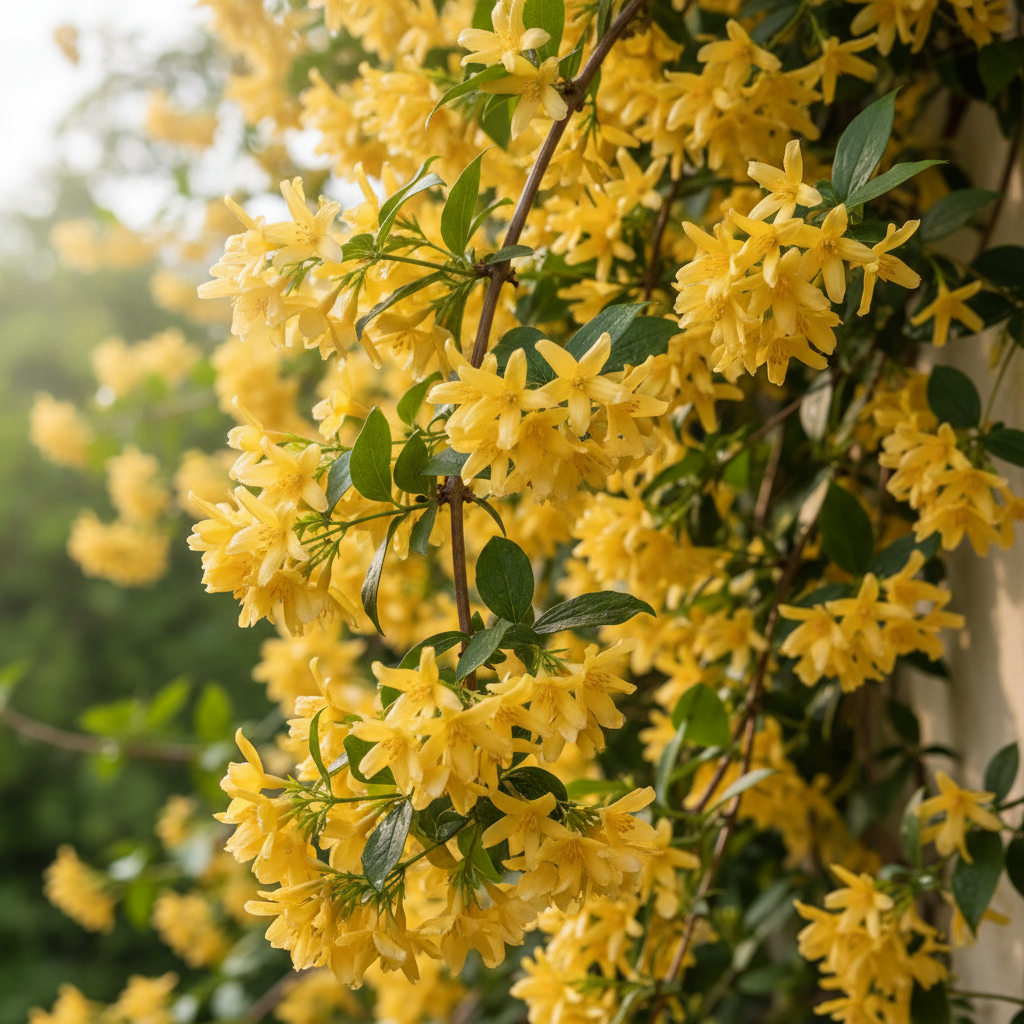 Yellow Jasmine Perennial Vine Flower Seeds - Yellow Jasmine Flower Seeds for Garden