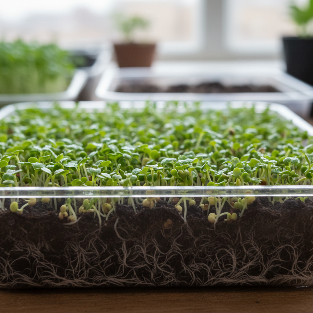 Tender Cabbage Sprouts Seeds – Nutritious Microgreens for Fresh Home Harvests