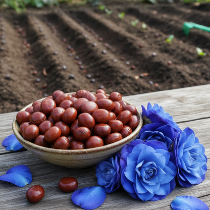 Camellia Blue Flower Seeds – Elegant Blooming Ornamental Shrub (100 Seeds)