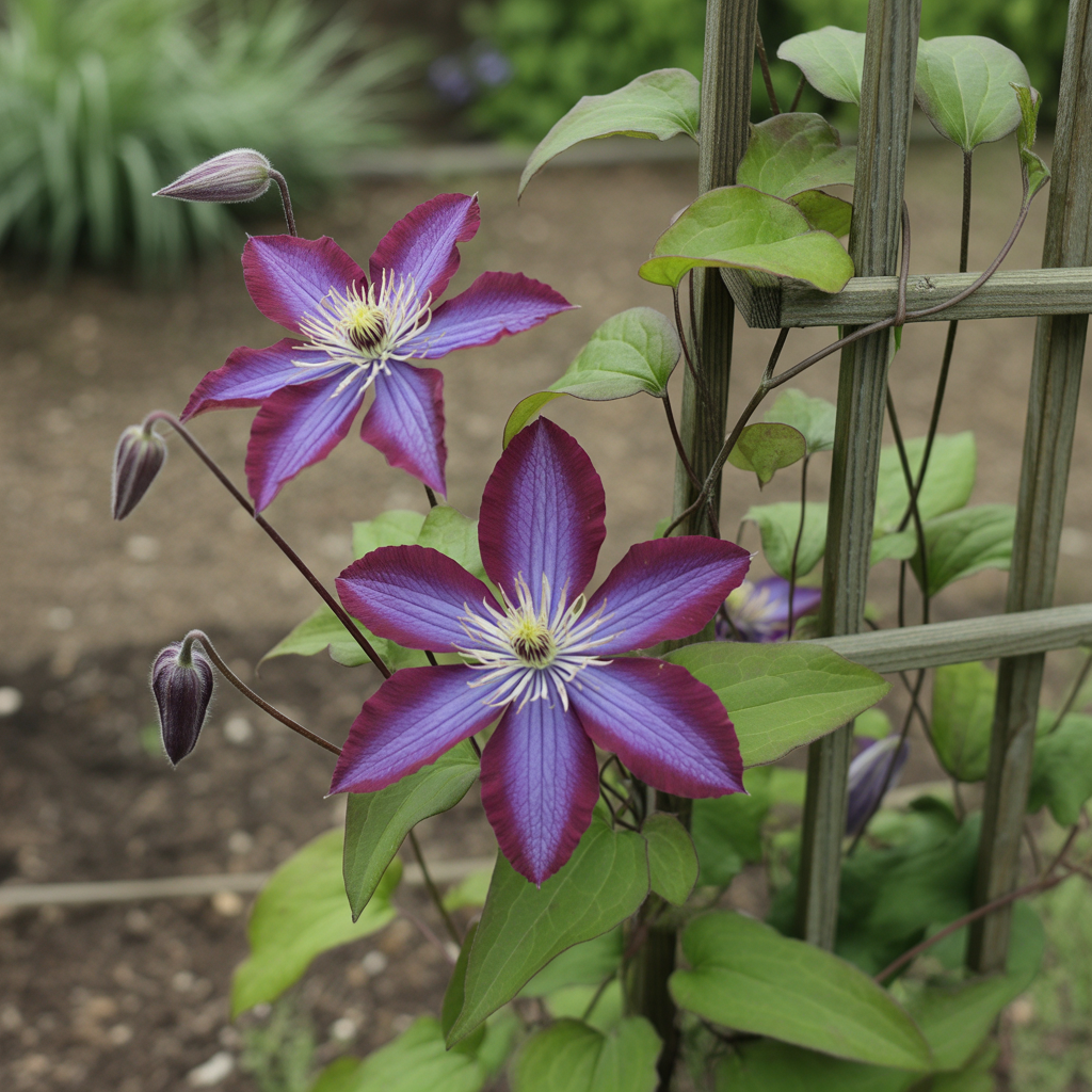 Dark Purple Clematis Seeds - Clematis Flower Seeds for Garden