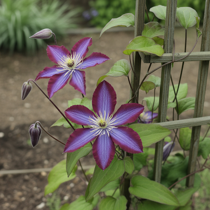 Dark Purple Clematis Seeds - Clematis Flower Seeds for Garden