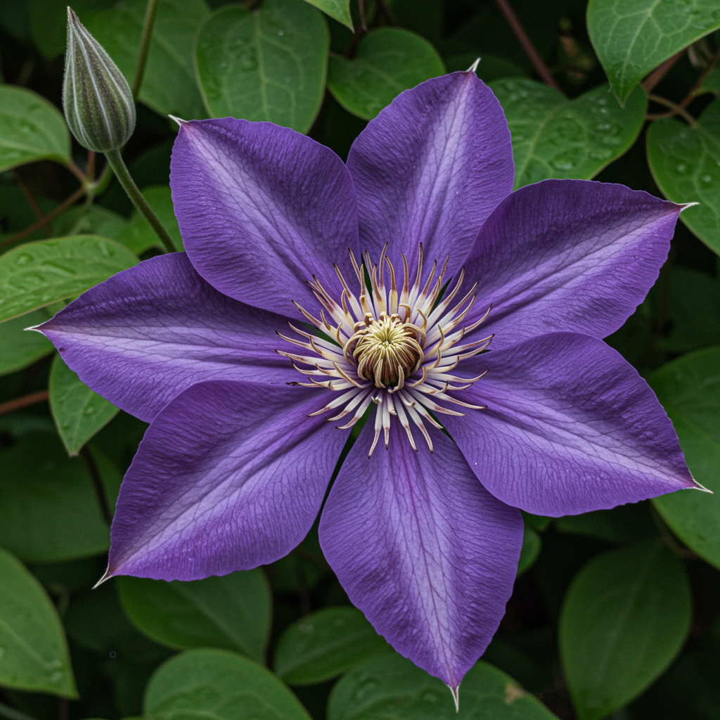 Dark Purple Clematis Seeds - Clematis Flower Seeds for Garden