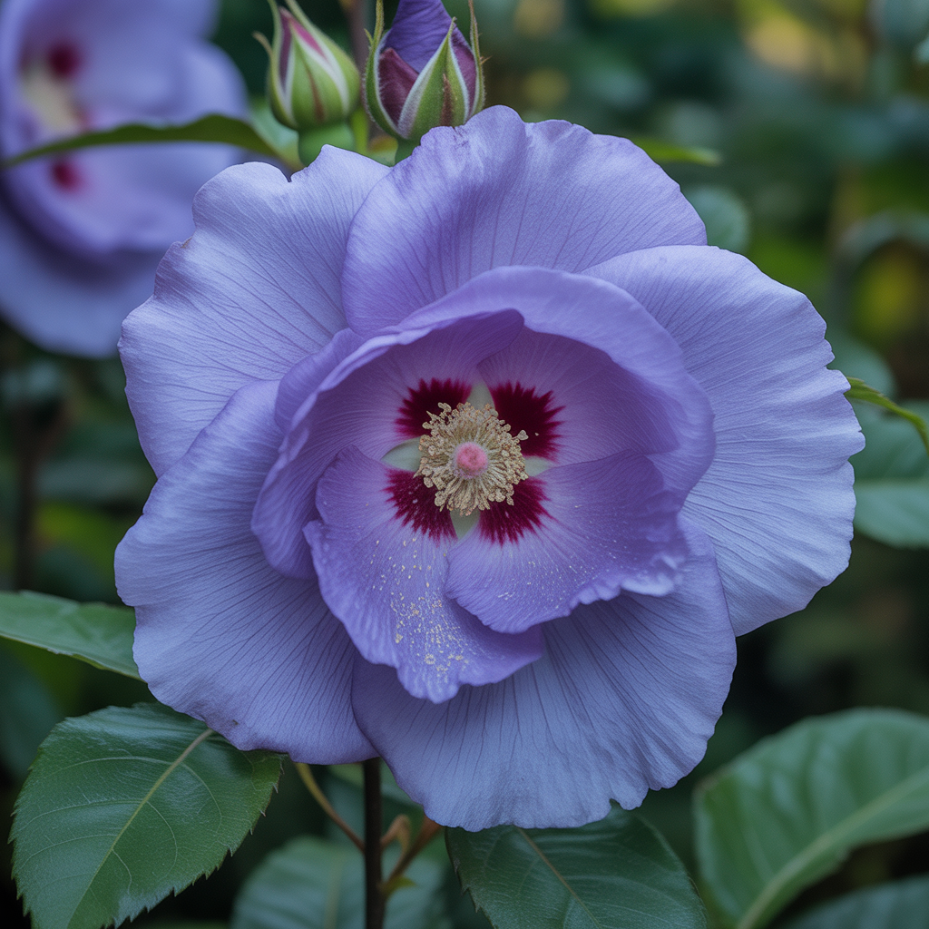 Azurri Blue Satin Rose of Sharon Seeds - Hibiscus Shrub Seeds for Garden
