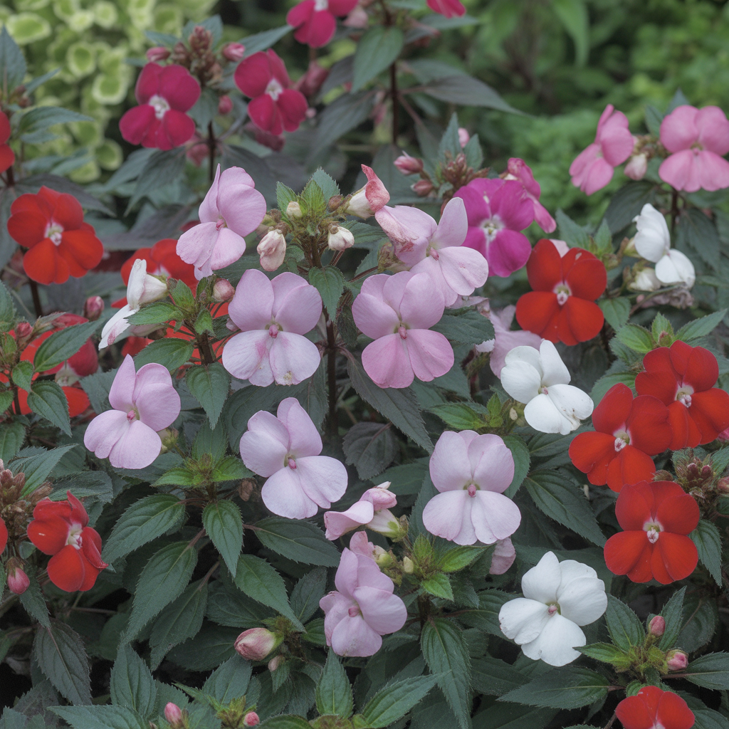 Balsam Tom Thumb Mixed Flower Seeds for Planting