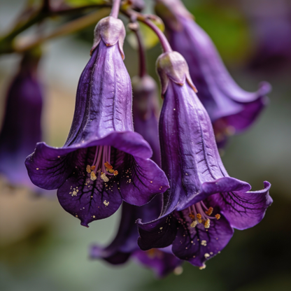 Rhodochiton Atrosanguineus Purple Bells Flower Seeds - Climbing Flower Seeds for Garden