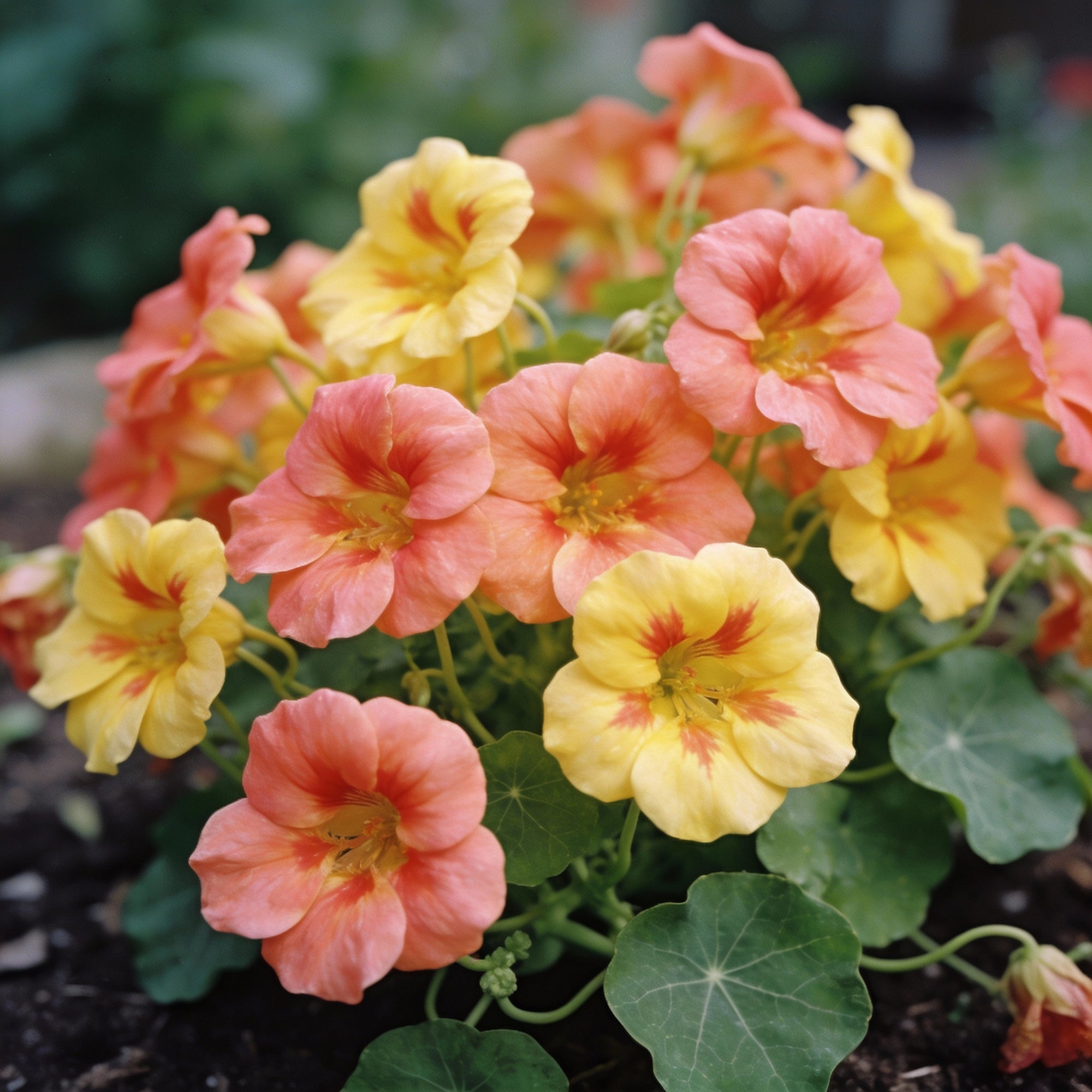 nasturtium-peach-melba-seeds-vibrant-garden-blooms