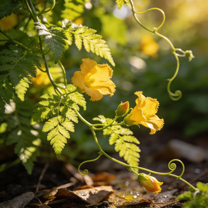 Canary Creeper Tropaeolum peregrinum Flower Seeds for Garden Planting